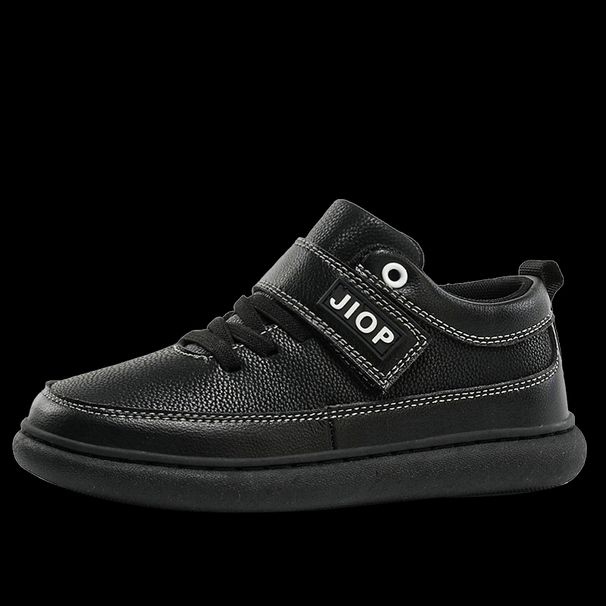 Autumn New Children's Microfiber Leather Sneakers Velcro Flat Casual Board Shoes_vogvips.com