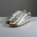 okimoz New Running Metallic Silver Retro German Training Shoes Lightweight Glossy Casual Sneakers For Women Sneakers_vogvips.com