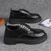 Breathable High-End Formal Niche Thick-Soled Height-Increasing Small Leather British Style Business Men's Martin Shoes_vogvips.com