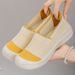 Women's Casual Shoes Breathable Fly-woven Shoes Do Not Stink Feet Mesh Shoes Fashionable Women's Single Shoes One Foot Lazy Shoes_vogvips.com