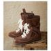 Women Boxing Boots Melard Mid-Calf Hunting Style German Training Martin 2025 Autumn New Fashionable Color-Block Boxing Boots For Women_vogvips.com