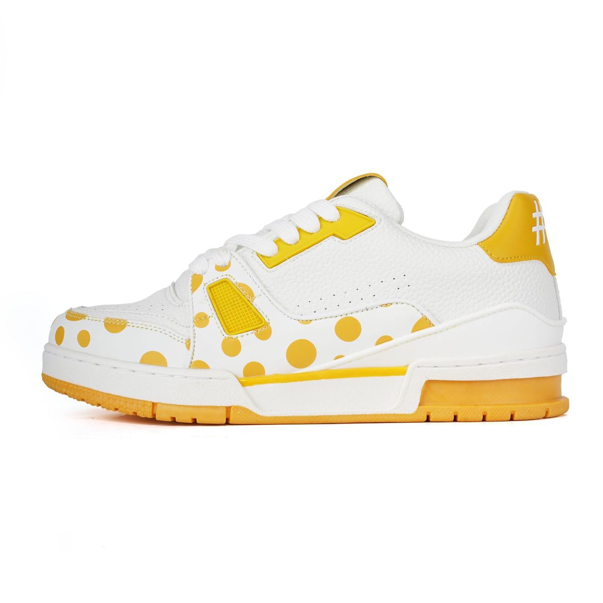 New Putian Shoes Lujia Genuine Leather Yayoi Kusama Unisex Low-top Fashion Sports Casual Polka Dot Sneakers_vogvips.com