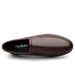 Euro Step Autumn Winter Layer Cowhide Round Toe Business Shoes Casual Low Top Non-Slip Rubber Black Flat Loafers Men_vogvips.com