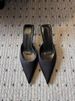 2025 New Style Pointed Toe Mid-Heel Stiletto Slip-On Genuine Leather French Minimalist Women's Summer Outdoor Sandals_vogvips.com