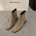 2025 Autumn Korean Version Suede High-top Women's Snow Non-slip Rubber Sole Warm Short Boots Business Casual Shoes_vogvips.com