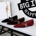 3686-K209 Korean-style Women's With Metal Pointed Toe, Shallow Cut, Fashionable Wedge Heel, One-strap Buckle, Low-heeled_vogvips.com