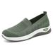Women's Shoes Fly-woven Breathable Casual Shoes One-pedal Mother Shoes Old Beijing Cloth Shoes Flat-soled Single Shoes_vogvips.com