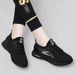 Women's Flyknit Mesh Shoes Fashion Sneakers 2024 Spring Autumn Breathable Non-Slip Soft Sole Shoes Versatile Casual Shoes_vogvips.com