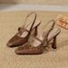 Open Toe Backless Sandals For Women, Mary Jane Style, French Brown Leopard Print, High Heels, Stiletto, Summer Square_vogvips.com