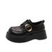 Small Leather Short Boots Platform Single Shoes Inner Heightening Loafers Thick Heels Women S_vogvips.com
