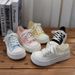 Autumn Women Mango Head Canvas Platform Lady Ins-style Vulcanized Skate Adult Soft-soled Casual White Shoes_vogvips.com