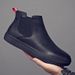 European Warm Series 2025 New Men's Short Genuine Leather Martin With Fleece Lining Warm Slip-On Fashion Boots For Autumn And Winter_vogvips.com