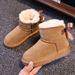 Winter New Children's Snow Boots Boys Girls Genuine Leather Warm Non-Slip Fashion Cowhide Shoes For Toddlers And Kids_vogvips.com