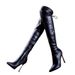 Korean Elastic Slim For Women, Autumn And Winter New Street Style Pointed Toe Super High Heel Long Boots, Waterproof_vogvips.com