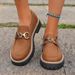 SHLIANG British Style Women's Flat Shoes Spring Autumn Thick Bottom Casual Retro Color Block Leisure Loafers Round Toe X0048_vogvips.com