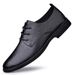 Leather Dress Leather Shoes Office Workers Casual Leather Men's Shoes Lace-up Loafers Men's Shoes_vogvips.com