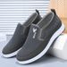 Euro Step 2025 New Old Beijing Cloth Spring Breathable Casual Men's Slip-On Flat Middle-Aged Dad Shoes_vogvips.com