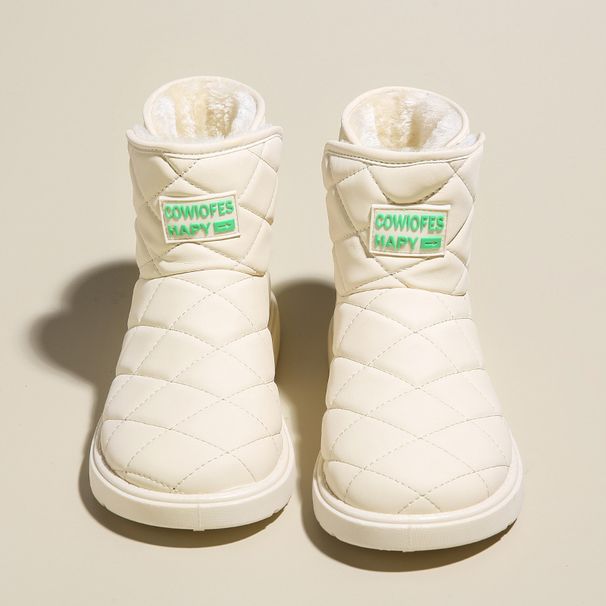 Women's Shoes Plush High Top Snow Boots Women Winter New Student Ins Version Warm Casual Shoes Cotton Shoes Women RM883_vogvips.com