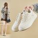Little White Shoes Female Students Thick-soled Heightening Shoes Sports Board Shoes Casual Street Shoes_vogvips.com