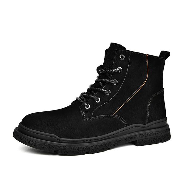 High Top Martin Boots Men's Shoes Medium Boots Tooling Men's Short Boots Snow Retro Old Men's Boots_vogvips.com
