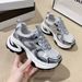 2025 Spring Thick-Soled Dad For Women New Mesh Breathable Fashion Silver Height-Increasing Casual Sneakers Trendy Shoes_vogvips.com