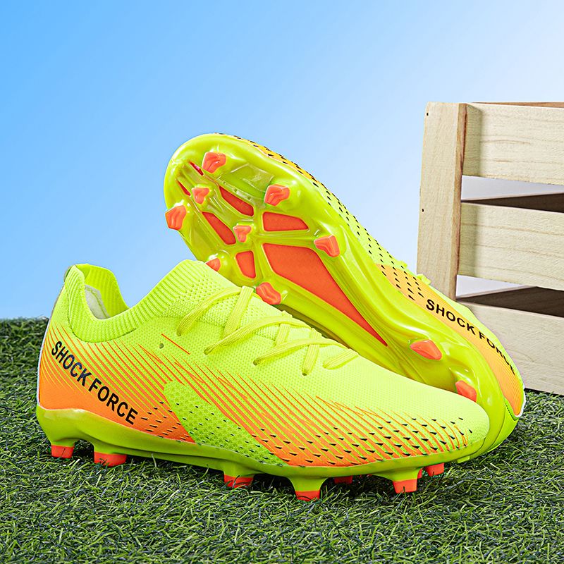 Children's Football Shoes Boys And Girls Elementary School Students Velcro Teen Training Broken Nail Shoes_vogvips.com