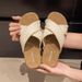 2025 Summer New Style One-Strap Cross Breathable Outdoor Open-Toe Vacation Lazy Beach Slippers_vogvips.com