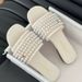 26ss For Pearl Style Women, Flat One-Strap Slippers With High-End Feel, Outdoor Wear, Summer New Beach Sandals Women ,_vogvips.com
