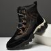 Outdoor Non-Slip Large Size Martin Boots For Men, British Style Snow Warm High-Top Fleece-Lined Thickened Boots, Cotton_vogvips.com