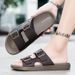 Summer Men Women's Flip Flops Outdoor Anti-slip Fashionable Retro Buckle Thick Bottom Sandals Beach Shoes Slip-On PVC_vogvips.com