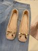 Classic Style Spring Square Head Smart Flat Shoes 2023_vogvips.com