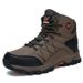 High-top Boots Men Comfortable Casual Anti-slip Breathable Warm Combat Boots Men Durable Plush Soft Outdoor Hiking Shoes Men_vogvips.com