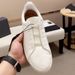 New Style Z Brand Cross Elastic Band Sneakers White Men's Genuine Leather Lazy Slip-On Casual Shoes_vogvips.com