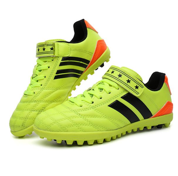 Children's Football Velcro Free Lace-up Kids Boys Girls Anti-Slip Sports Shoes_vogvips.com