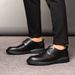 Men's Genuine Leather Dress Shoes - Business Casual Oxfords With Round Toe, Comfortable & Breathable For Daily Wear Cowhide All Match Men's Shoes_vogvips.com