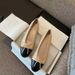 Xiaoxiangfeng Ballet Color Blocked Bow, Light Mouth Flat Women's Versatile Lazy Shoes, One Foot Stomping Loafers_vogvips.com