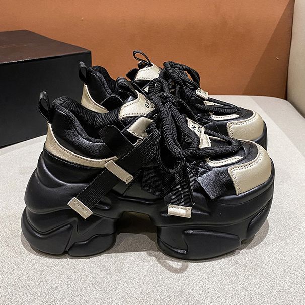 women 2025 Fall And Winter New Padded Women's Hundred Thick Bottom Sponge Cake Casual Sneakers_vogvips.com