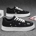 2026 Spring Versatile Breathable, Popular Style, Distressed Black Men's Unique Cloth Shoes, High-End Canvas Shoes_vogvips.com