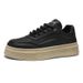 Spring New Breathable Leather Surface White Men's Versatile Thick Soled Sports Casual Board Trendy Shoes_vogvips.com