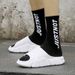 New Men's Thick Soled Slippers Summer Wear, Trendy And Anti Slip, With A Sense Of Stepping On Feces. EVA Beach Sandals_vogvips.com