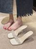 Transparent Sandals And High Heels Are The New High-end Fashion Versatile Crystal Block Heel For The Summer Of 2026 And Women's Sandals Over The Heel_vogvips.com