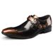 WalkPrime Men's Monk Business Square Formal Casual Shoes Low-top Patent Leather Buckle Slip-on Large Size Flat Toe Spring_vogvips.com