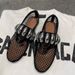 Women's Flat With Metal Buckle Mesh Mary Jane 2025 Summer New European And American Fashionable Ballet Dance Shoes_vogvips.com