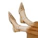 Yingmeier Niche Personality Retro Roman Sandals 2025 Summer Black Hollow Women's Pointed Toe Flat Heel Closed-Toe Shoes_vogvips.com