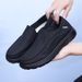 Euro Step Slip-On Trendy Thick-Soled Breathable Casual Comfortable Lazy Men's Shoes Low-Cut Fashion Versatile Loafers_vogvips.com