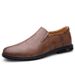 Men's Shoes Loafer Leather Shoes Outdoor Casual Shoes Low-top Foot Cover Leather Surface Single Shoes_vogvips.com