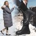 Women's Winter Snow Boots Waterproof Slip-Resistant High Top Fur Lined Warm Outdoor Boots For Cold Weather High Top Cotton Shoes_vogvips.com