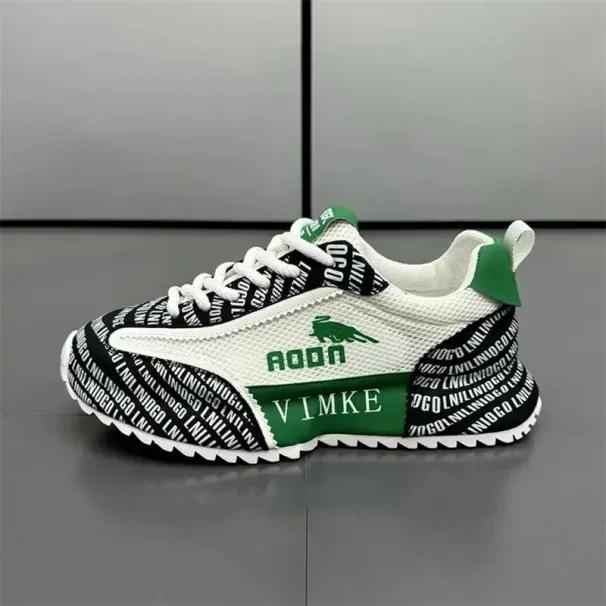 Men Handsome Good-looking Sneakers New Mesh Breathable Athleisure Versatile Shoes Red Free Shipping_vogvips.com