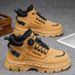 European Warm Series Autumn Winter New High-top Work Shoes Men's British Style Short Thick-soled Non-slip Martin Boots Men_vogvips.com