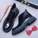 European Warm Series Big Sale Height Increase 4.8 British Style Cowhide Thick-Soled Martin Boots Fashion Versatile Genuine Leather High-Top_vogvips.com